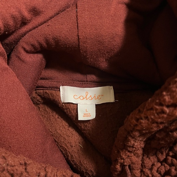 Sherpa cropped hoodie - Picture 3 of 3